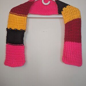 Vibrant Handmade Knitted Scarf - Bold & Colorful